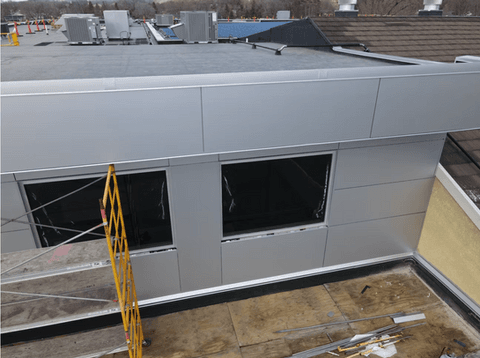 Wall panel installation detail