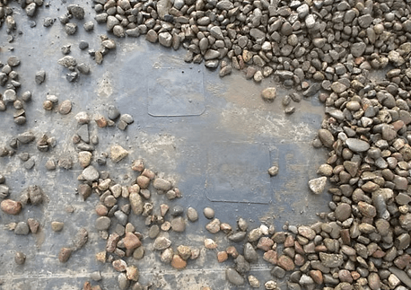 Roof failure documented during a leak service call